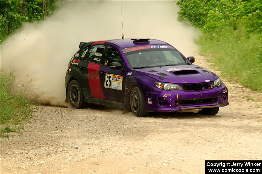 Silas Himes / Charlotte Himes Subaru WRX STi on SS3, Woodtick Hollow.