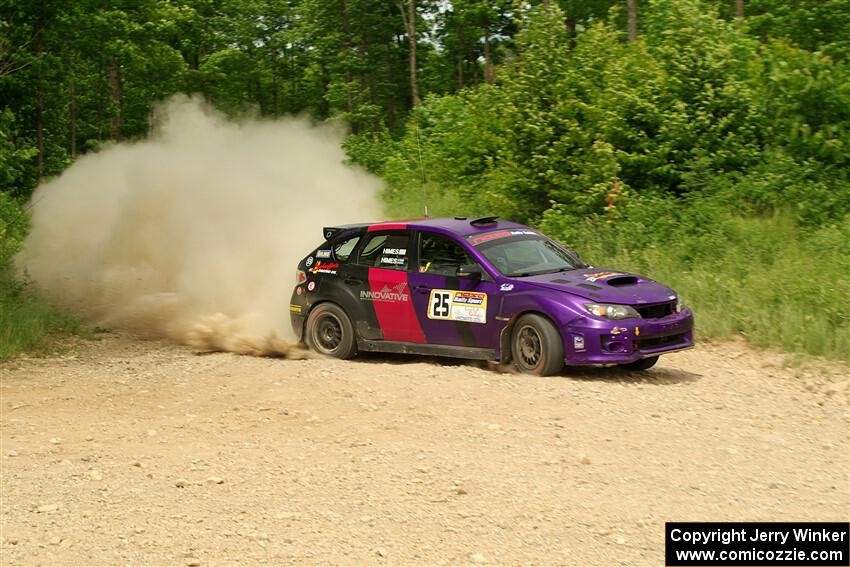 Silas Himes / Charlotte Himes Subaru WRX STi on SS3, Woodtick Hollow.