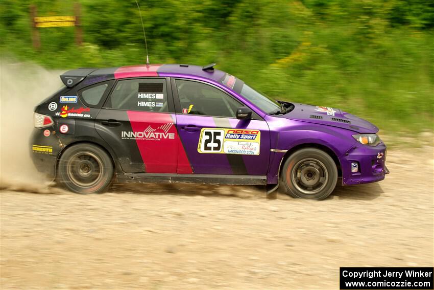 Silas Himes / Charlotte Himes Subaru WRX STi on SS3, Woodtick Hollow.