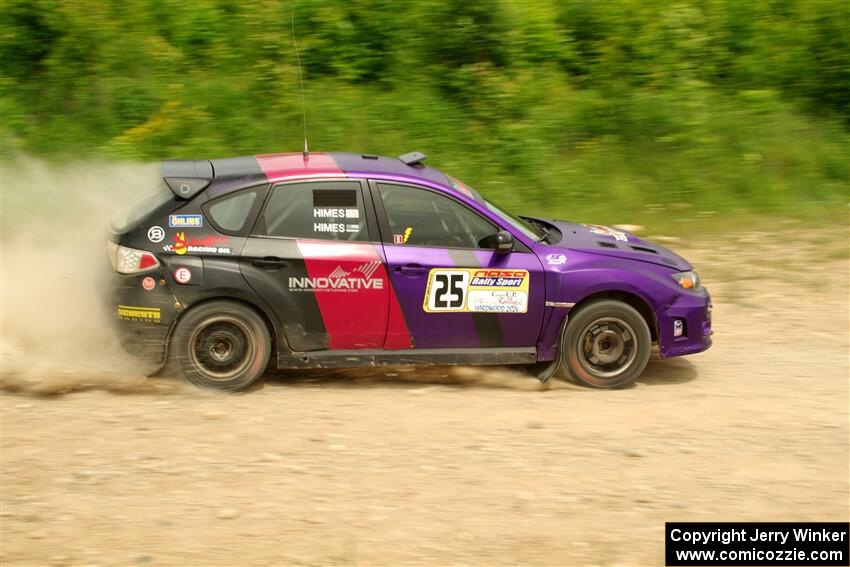 Silas Himes / Charlotte Himes Subaru WRX STi on SS3, Woodtick Hollow.