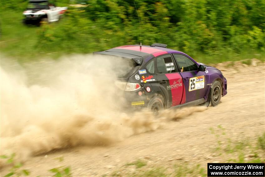 Silas Himes / Charlotte Himes Subaru WRX STi on SS3, Woodtick Hollow.