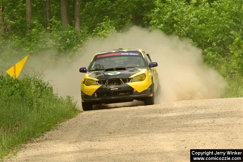 Colin Schulz / Jason Hack Subaru WRX STi on SS3, Woodtick Hollow.