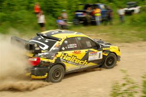 Colin Schulz / Jason Hack Subaru WRX STi on SS3, Woodtick Hollow.