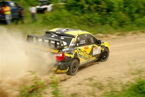 Colin Schulz / Jason Hack Subaru WRX STi on SS3, Woodtick Hollow.