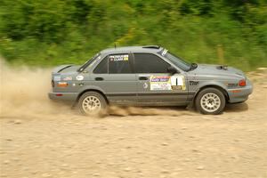 Dexter Clark / Bryce Proseus Nissan Sentra SE-R on SS3, Woodtick Hollow.