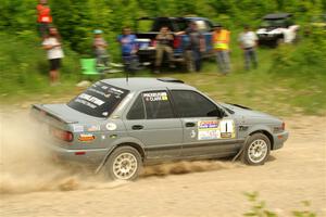 Dexter Clark / Bryce Proseus Nissan Sentra SE-R on SS3, Woodtick Hollow.