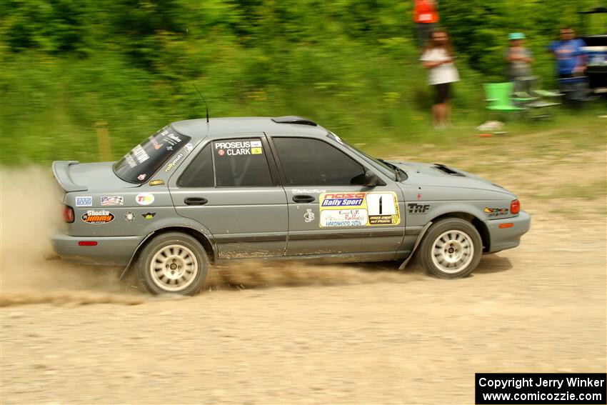 Dexter Clark / Bryce Proseus Nissan Sentra SE-R on SS3, Woodtick Hollow.