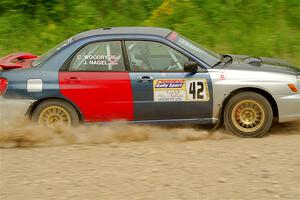 Jonathon Nagel / Chris Woodry Subaru Impreza 2.5RS on SS3, Woodtick Hollow.