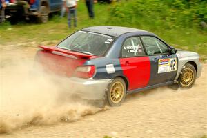 Jonathon Nagel / Chris Woodry Subaru Impreza 2.5RS on SS3, Woodtick Hollow.