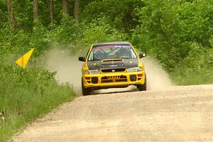 Katie Gingras / Camille Carlson Subaru Impreza on SS3, Woodtick Hollow.