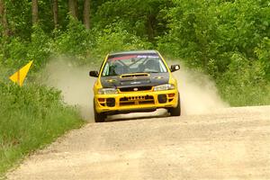 Katie Gingras / Camille Carlson Subaru Impreza on SS3, Woodtick Hollow.