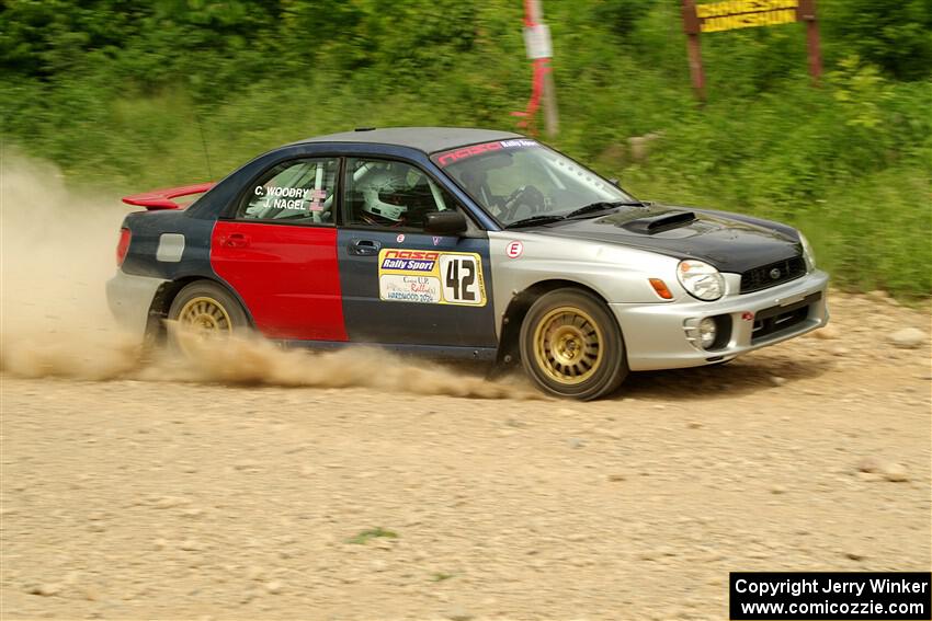 Jonathon Nagel / Chris Woodry Subaru Impreza 2.5RS on SS3, Woodtick Hollow.