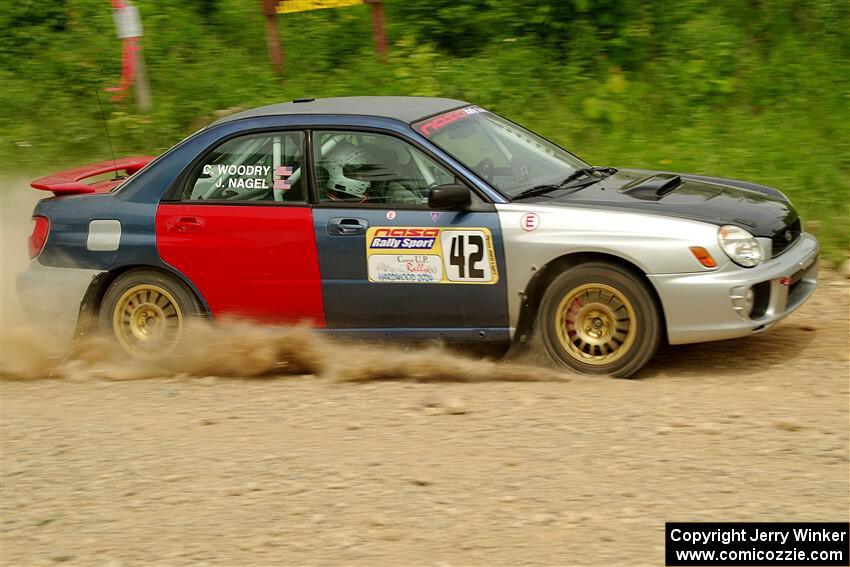 Jonathon Nagel / Chris Woodry Subaru Impreza 2.5RS on SS3, Woodtick Hollow.