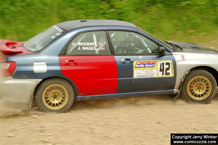 Jonathon Nagel / Chris Woodry Subaru Impreza 2.5RS on SS3, Woodtick Hollow.