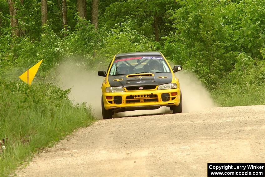 Katie Gingras / Camille Carlson Subaru Impreza on SS3, Woodtick Hollow.