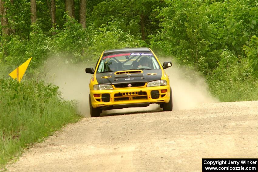 Katie Gingras / Camille Carlson Subaru Impreza on SS3, Woodtick Hollow.