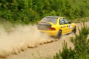 Katie Gingras / Camille Carlson Subaru Impreza on SS3, Woodtick Hollow.