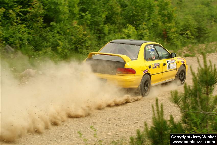 Katie Gingras / Camille Carlson Subaru Impreza on SS3, Woodtick Hollow.