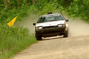 Eric Anderson / Taylor Haelterman Toyota Celica GTS on SS3, Woodtick Hollow.