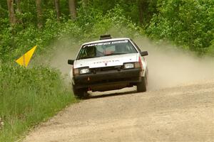 Eric Anderson / Taylor Haelterman Toyota Celica GTS on SS3, Woodtick Hollow.