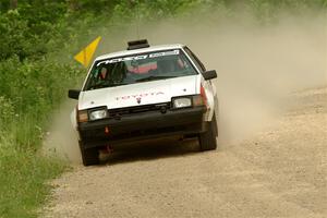 Eric Anderson / Taylor Haelterman Toyota Celica GTS on SS3, Woodtick Hollow.