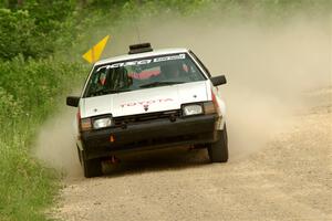 Eric Anderson / Taylor Haelterman Toyota Celica GTS on SS3, Woodtick Hollow.