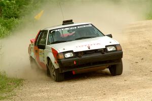 Eric Anderson / Taylor Haelterman Toyota Celica GTS on SS3, Woodtick Hollow.