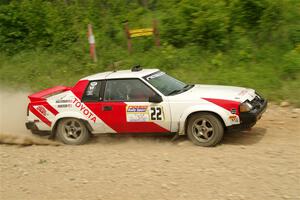 Eric Anderson / Taylor Haelterman Toyota Celica GTS on SS3, Woodtick Hollow.