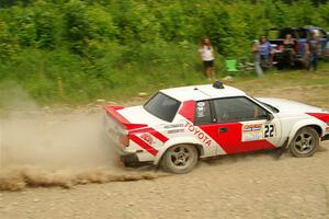 Eric Anderson / Taylor Haelterman Toyota Celica GTS on SS3, Woodtick Hollow.