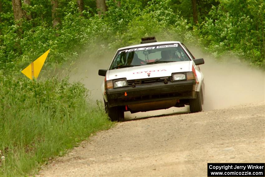 Eric Anderson / Taylor Haelterman Toyota Celica GTS on SS3, Woodtick Hollow.