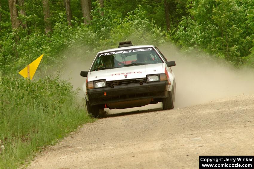 Eric Anderson / Taylor Haelterman Toyota Celica GTS on SS3, Woodtick Hollow.