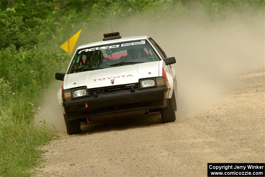 Eric Anderson / Taylor Haelterman Toyota Celica GTS on SS3, Woodtick Hollow.