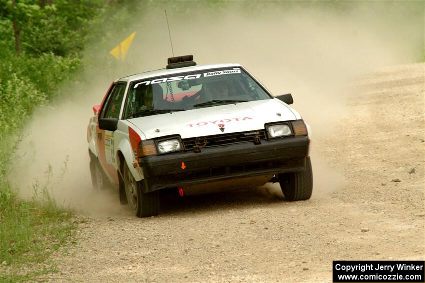 Eric Anderson / Taylor Haelterman Toyota Celica GTS on SS3, Woodtick Hollow.