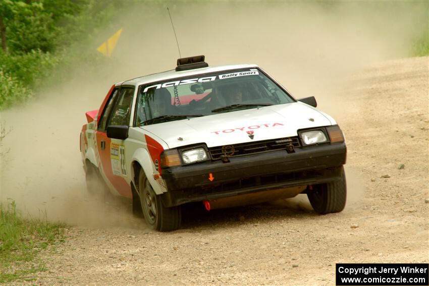 Eric Anderson / Taylor Haelterman Toyota Celica GTS on SS3, Woodtick Hollow.