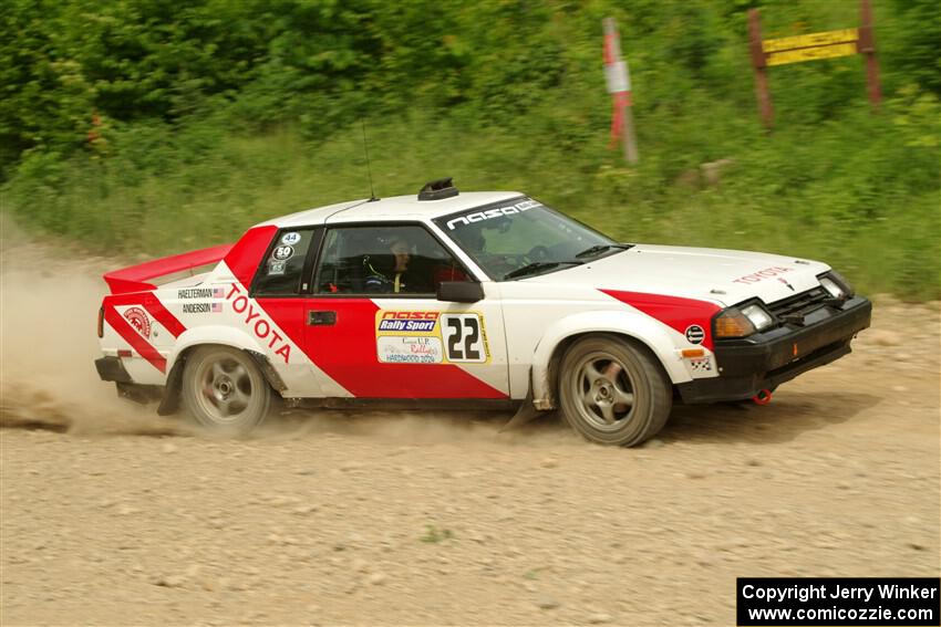 Eric Anderson / Taylor Haelterman Toyota Celica GTS on SS3, Woodtick Hollow.