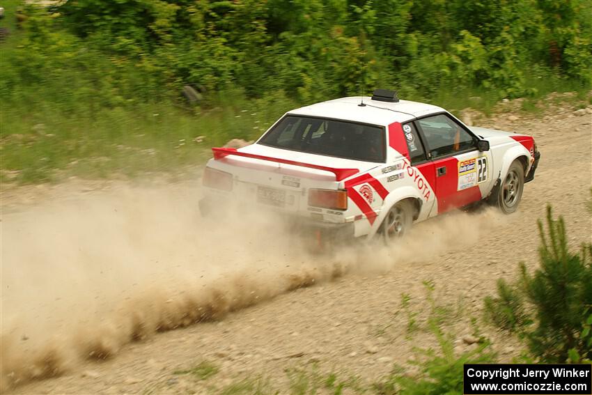 Eric Anderson / Taylor Haelterman Toyota Celica GTS on SS3, Woodtick Hollow.