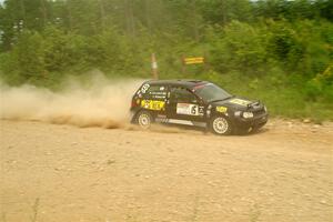 Chase Blakely / Mike Callaway VW GTI on SS3, Woodtick Hollow.