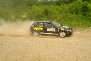 Chase Blakely / Mike Callaway VW GTI on SS3, Woodtick Hollow.