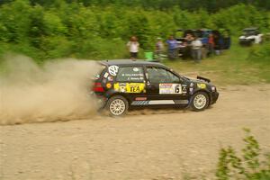 Chase Blakely / Mike Callaway VW GTI on SS3, Woodtick Hollow.