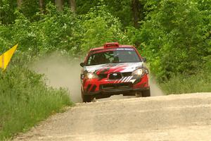 Andrew Layton / Joe Layton Subaru Impreza on SS3, Woodtick Hollow.