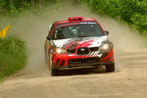 Andrew Layton / Joe Layton Subaru Impreza on SS3, Woodtick Hollow.