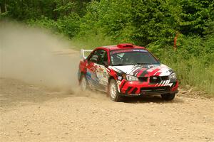 Andrew Layton / Joe Layton Subaru Impreza on SS3, Woodtick Hollow.