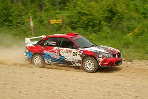 Andrew Layton / Joe Layton Subaru Impreza on SS3, Woodtick Hollow.