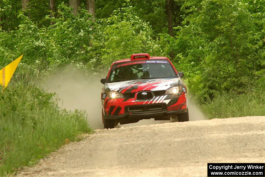 Andrew Layton / Joe Layton Subaru Impreza on SS3, Woodtick Hollow.