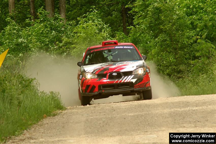 Andrew Layton / Joe Layton Subaru Impreza on SS3, Woodtick Hollow.