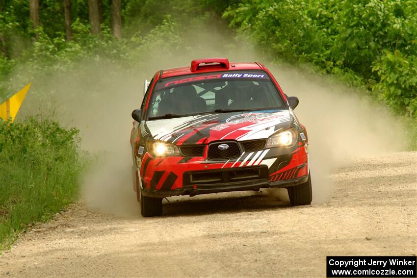 Andrew Layton / Joe Layton Subaru Impreza on SS3, Woodtick Hollow.