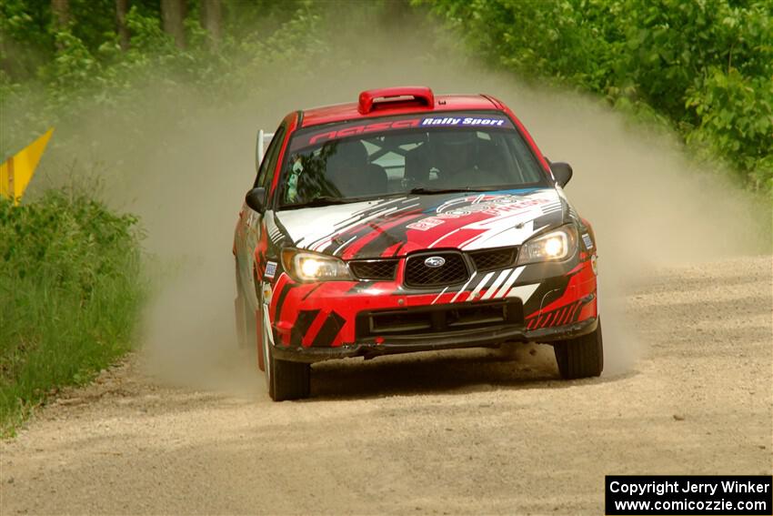 Andrew Layton / Joe Layton Subaru Impreza on SS3, Woodtick Hollow.