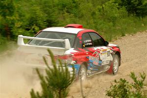 Andrew Layton / Joe Layton Subaru Impreza on SS3, Woodtick Hollow.