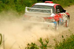 Andrew Layton / Joe Layton Subaru Impreza on SS3, Woodtick Hollow.