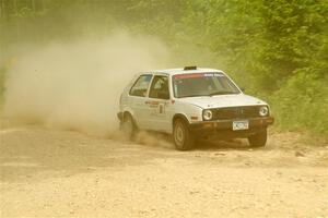 Josh Nykanen / Connor Himes VW GTI on SS3, Woodtick Hollow.